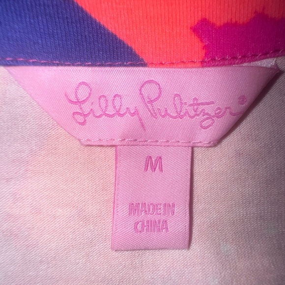 Lilly Pulitzer Amoritta Wrap Dress in Bomber Blue Plume, Bright Colors, Size M - Picture 6 of 11